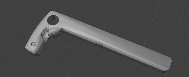 Mersedes CLK 2003-2009 Key dummy 3D model thumbnail