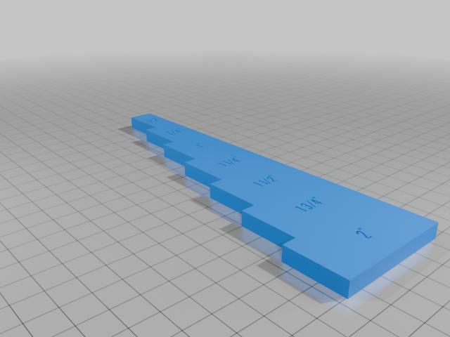 Gerlach Gauge Imperial Sizings For Leather Working, Buckles or Strap Cutting 3D model thumbnail