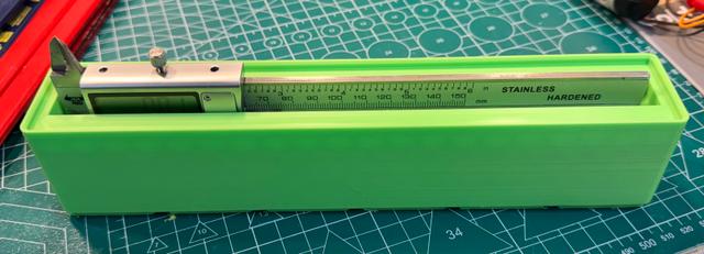 Gridfinity - Remixed Digital Vernier Caliper Holder 6x1x7U 3D model thumbnail