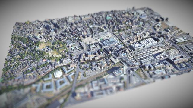Nottingham, Castle Medieval and Saxon Towns 3D model thumbnail