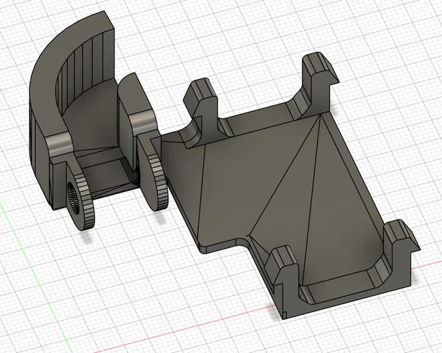 Kobra 3 cable chain end (strong) 3D model thumbnail