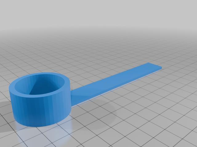 pre workout scoop 3D model thumbnail