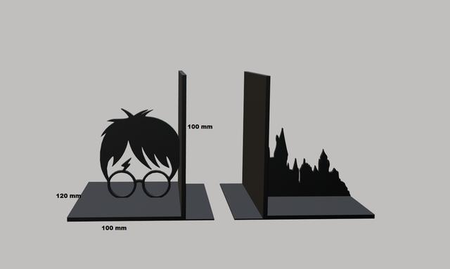 Harry potter bookend 3D model thumbnail