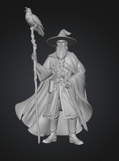The Raven's Staff 3D model thumbnail
