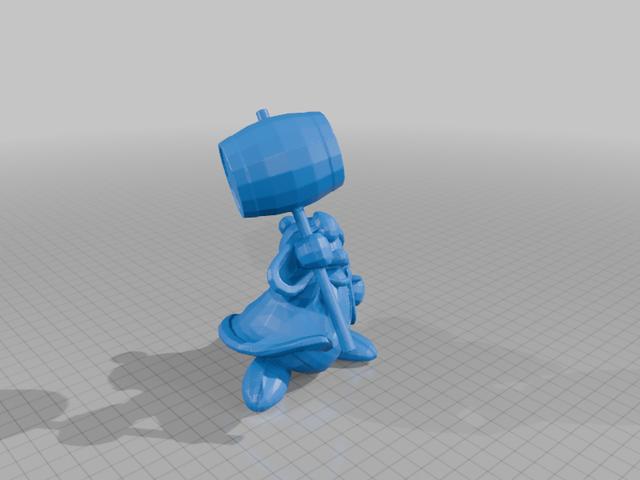King Dedede Triumphant 3D model thumbnail