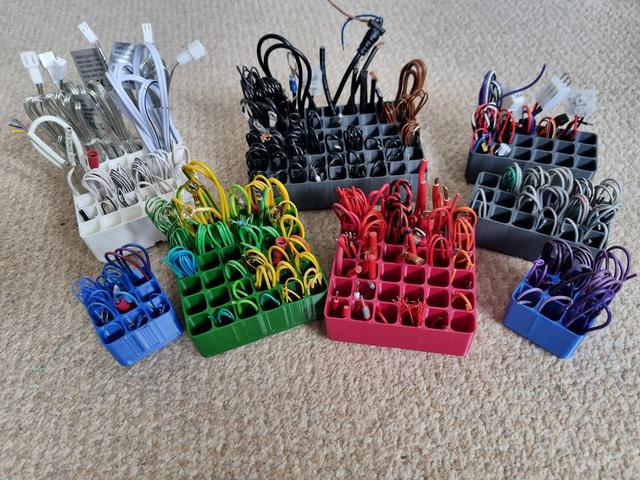 Gridfinity holders for Wire Offcuts 3D model thumbnail