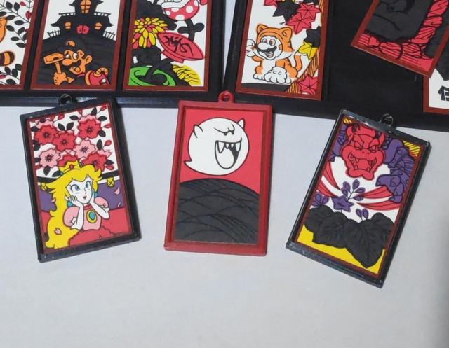 Hanafuda card holder keyring 3D model thumbnail