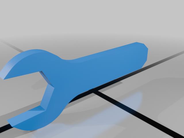 Simple Wrench 3D model thumbnail