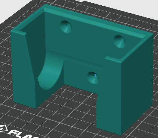 Wall fix holster for Spear & Jackson 18v lithium battery  3D model thumbnail