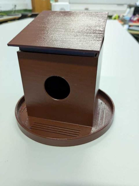 Birdhouse with camera 3D model thumbnail