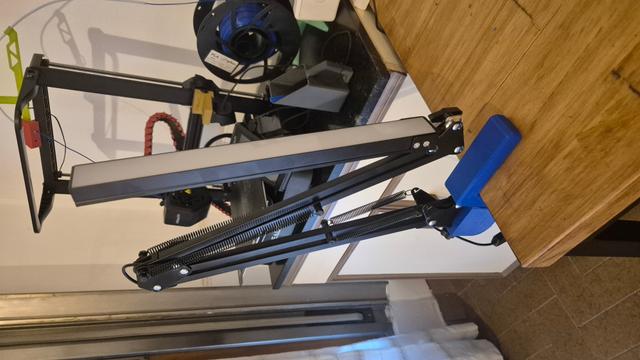 Articulated LED Lamp holder for Modular Desk Clamp 3D model thumbnail