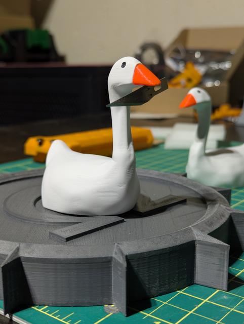 Swimming Goose (Untitled Goose Game) 3D model thumbnail