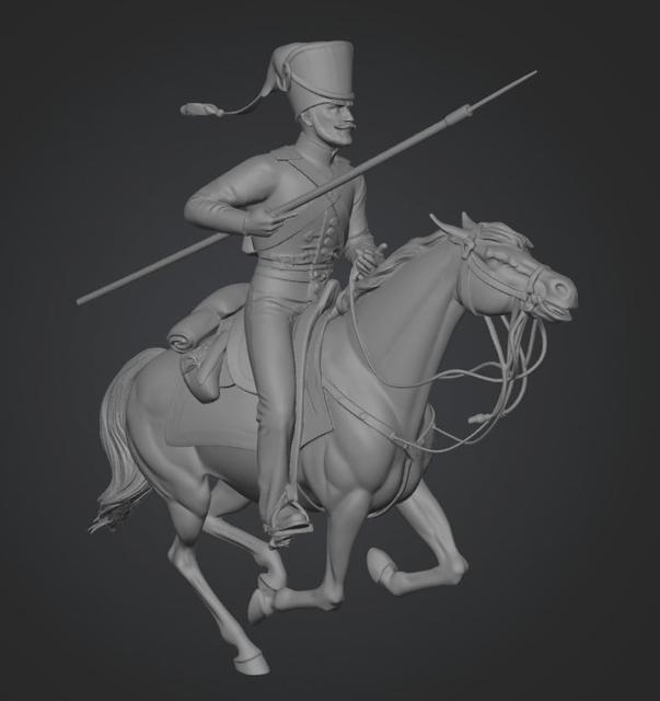Rider of Skarzhinsky's Squadron 3D model thumbnail