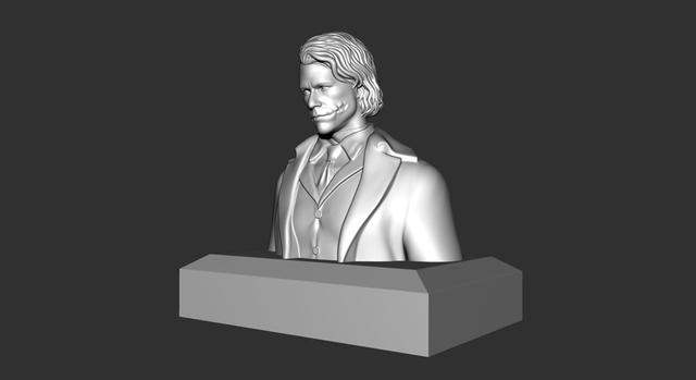 Heath Ledger Joker Bust 3D model thumbnail