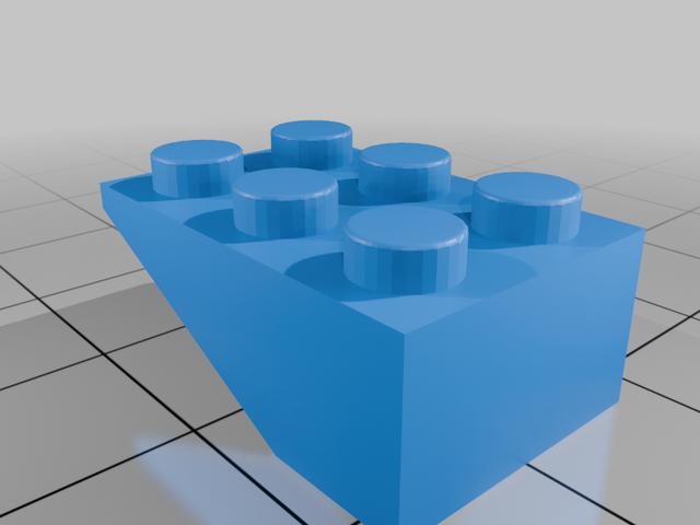 Lego compatible 2x3 Slop Stone 3747 3D model thumbnail