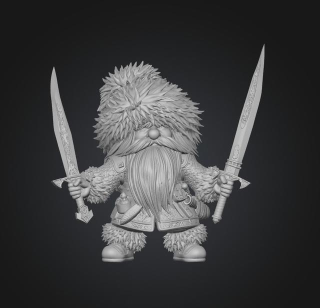 Twinblades of the Dwarf 3D model thumbnail