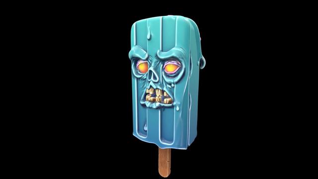 PopSicle Zombie 3D model thumbnail