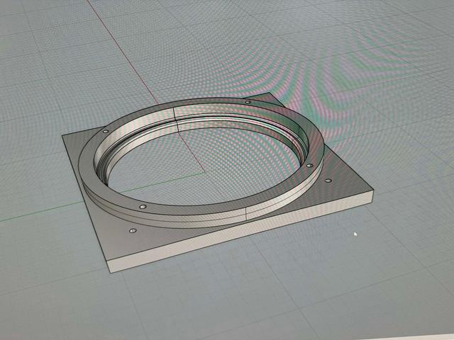 Subwoofer Backet Heat Press with Mesh Slot Pinball 3D model thumbnail