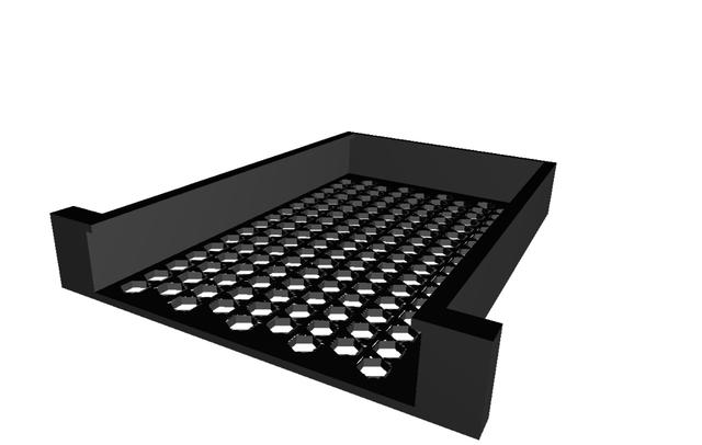 SSD with enclosure for 19 inch server rack 1 U installation 3D model thumbnail