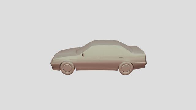 Alfa-Romeo 164 scale1-70 lowpoly for 3D-printing 3D model thumbnail