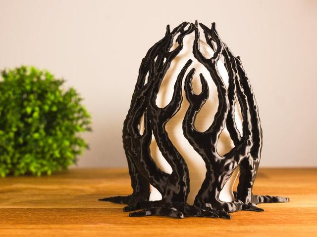 Tabletop Plant: Easter Egg Lamp (Alien Veg. 60) 3D model thumbnail