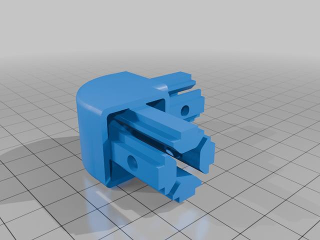 2020 profile corner connector 3D model thumbnail