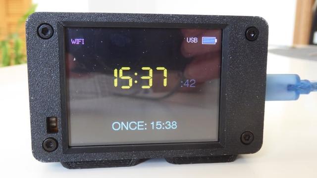 Travel Alarm Clock (buttonless) 3D model thumbnail