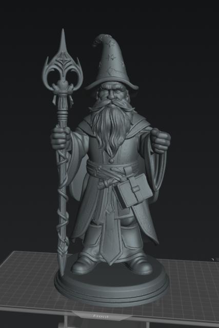 Dwarf Wizard Male 3 3D model thumbnail