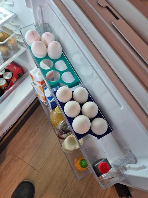 6 egg tray slim shelf small fridge 3D model thumbnail