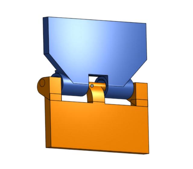 Integrated Center-Horn Aileron Hinge for RC Planes 3D model thumbnail