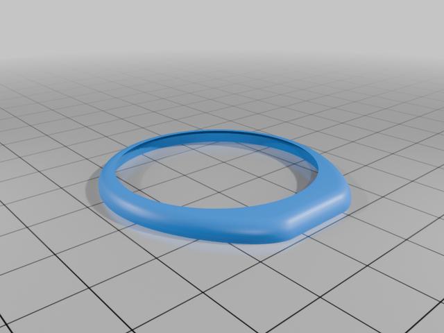 Waveshare ESP32-S3-Touch-LCD-1.46 Pendant Case 3D model thumbnail
