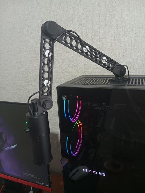 Case Mount for Microphone Arm 3D model thumbnail