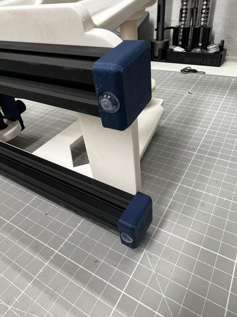 Damping feet for ITEM 2020 profiles 3D model thumbnail