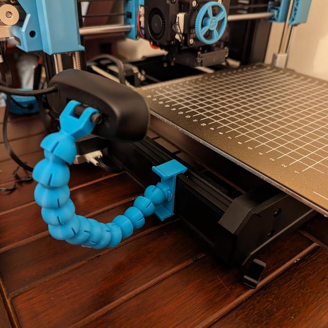 SV06 clip for flexi-arm camera mount 3D model thumbnail