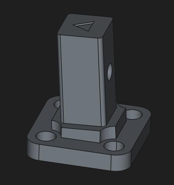 ZOHD Drift Motor Mount 3.5 degrees 3D model thumbnail
