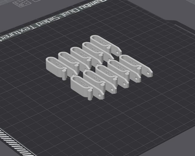Flat Cable Clip V2 3D model thumbnail