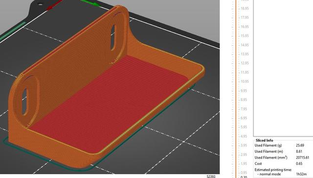 IKEA Skadis medium tray 3D model thumbnail