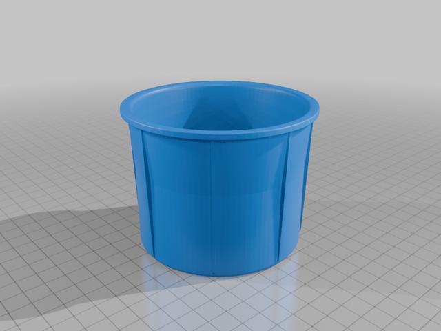 5th Gen 4runner cupholder insert - back 3D model thumbnail