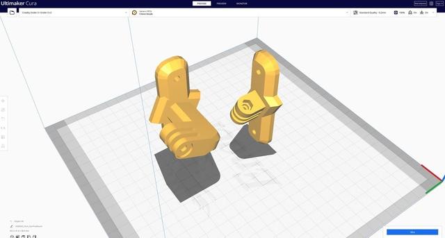 GoPro Fork Mount 3D model thumbnail