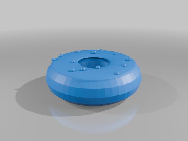 Cute donut 3D model thumbnail