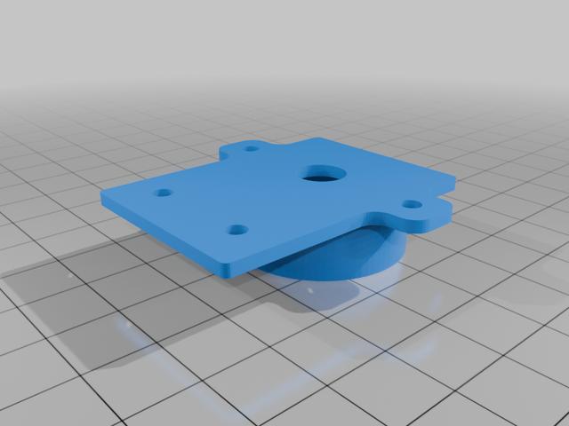Modified axis and reductorholder (Warhammer 40K Chainsword — Motorized) 3D model thumbnail