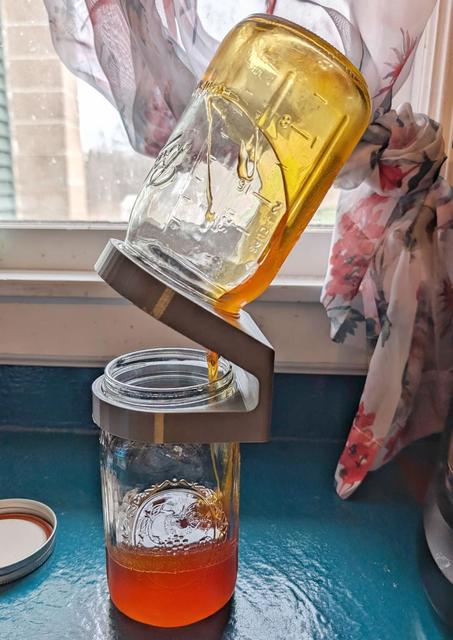 Mason Jar Transfer Holder 3D model thumbnail