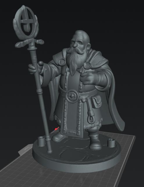 Dwarf Cleric Male 3 3D model thumbnail