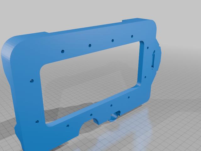 Samsung Galaxy Tab Active 2 / Active 3 / Active 5 Holder with aluminium back 3D model thumbnail