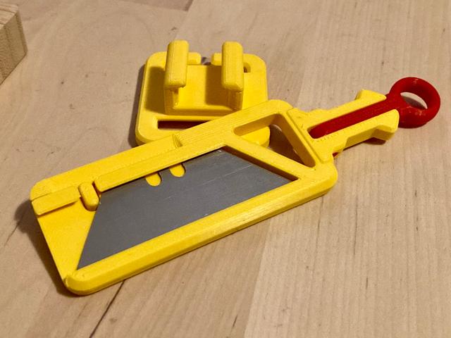 QUICK-CLIP (GEN 3): Utility Blade Holder 3D model thumbnail