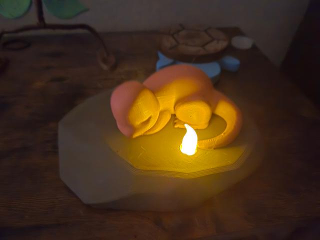 Charmander Night Light 3D model thumbnail