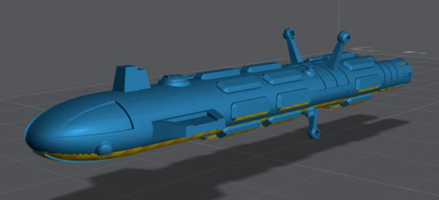Fireship 3D model thumbnail