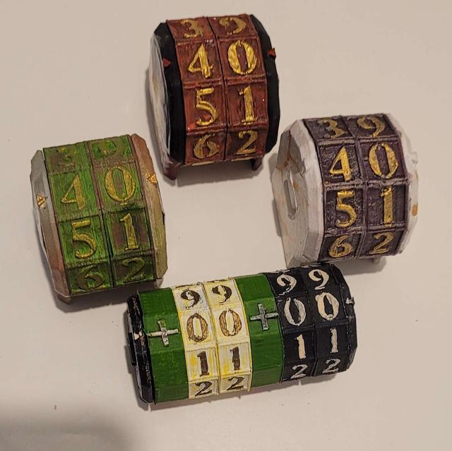 Super Simply 2x Digit Counter V2.8 - 6 ring shaft and + or - ring 3D model thumbnail