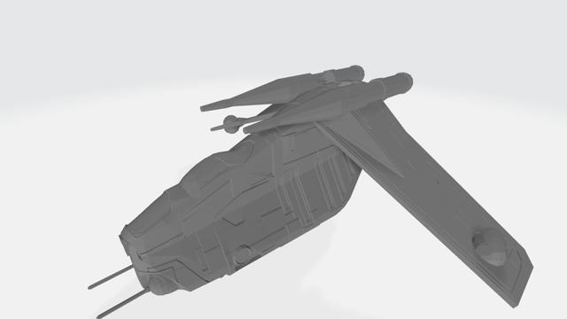 X-wing Low Altitude Assault Transport (LAAT) 3D model thumbnail