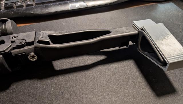 MCK Pistol Brace Dust Cover 3D model thumbnail
